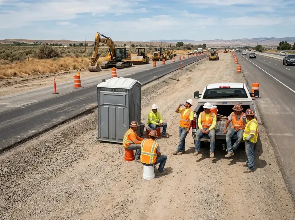 highway-road-construction-crew-007 — frequently asked questions, Porta Potty and Restroom Rentals in Warren, AR